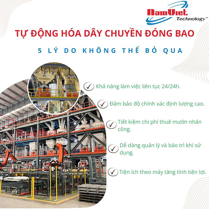 Tại sao phải tự động hóa dây chuyền đóng bao?