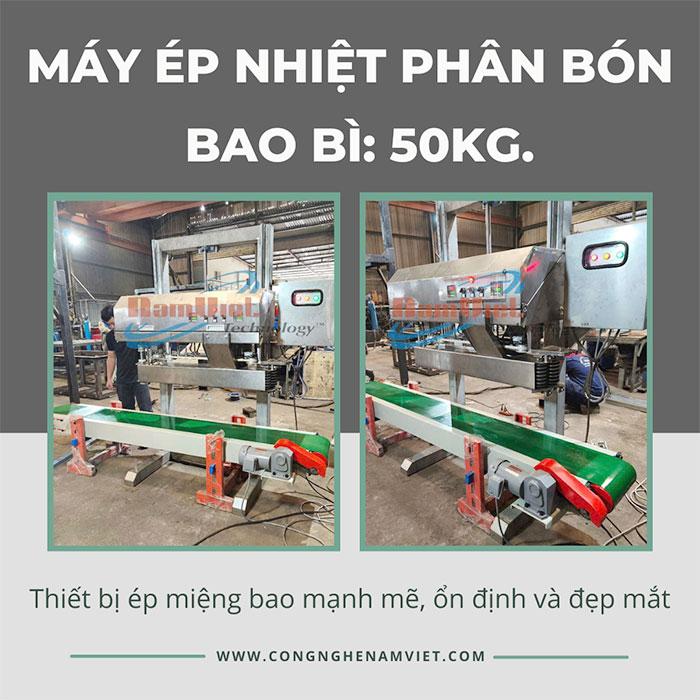 máy ép nhiệt bao phân bón 50kg