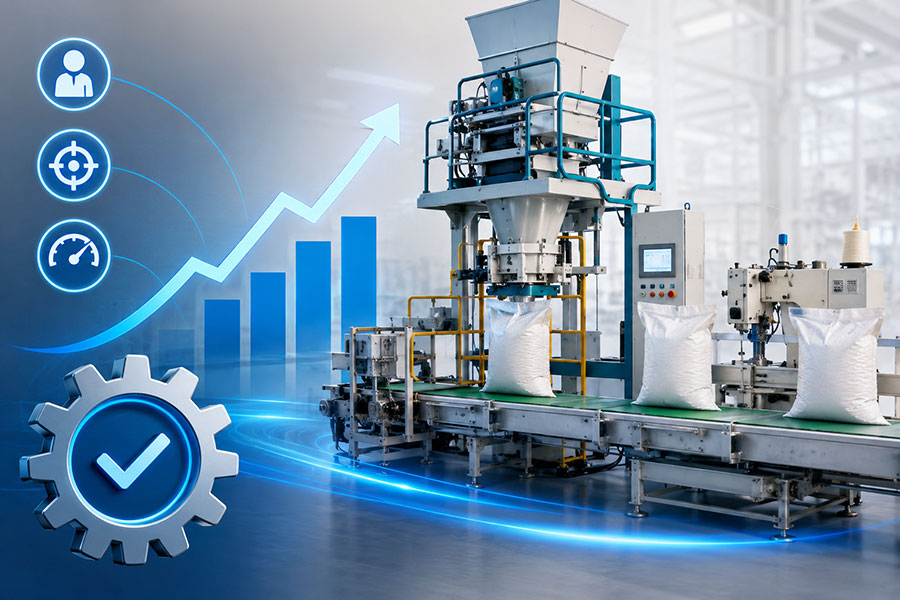 d&acirc;y chuyền đ&oacute;ng bao c&aacute;m vi&ecirc;n tự động