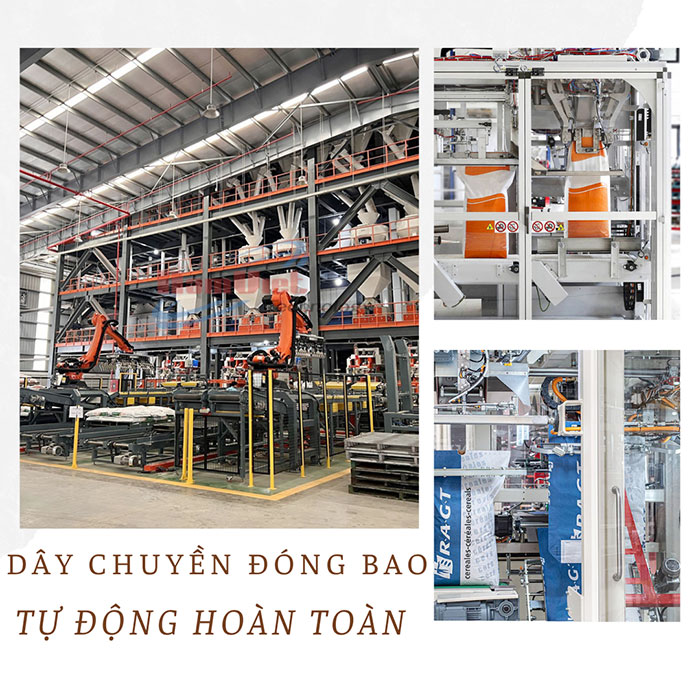 dây chuyền đóng bao tự động hoàn toàn