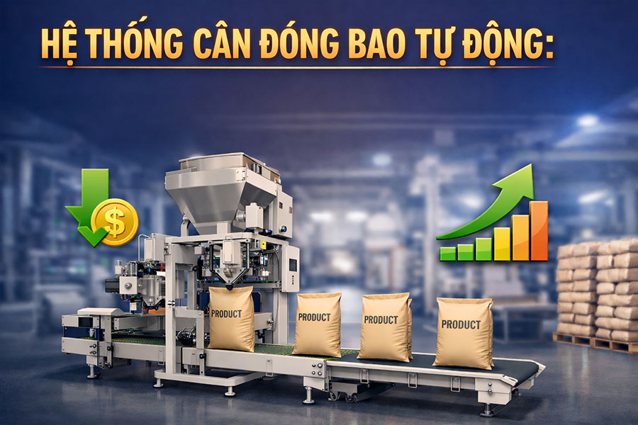hệ thống cân đóng bao tự động