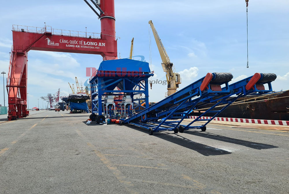 lắp đặt cân đóng bao phân hóa học tại cảng long an