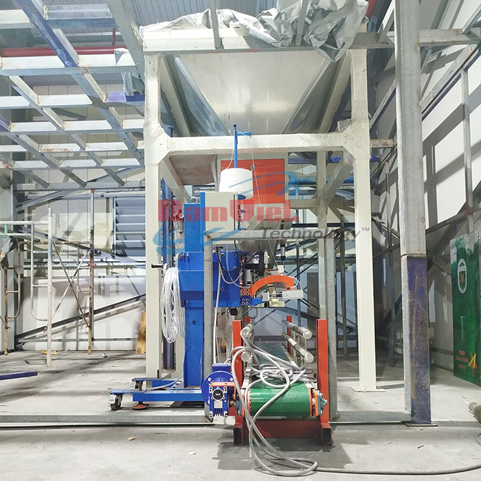 Máy đóng bao đường 2 phễu cân – năng suất 12 bao/phút.