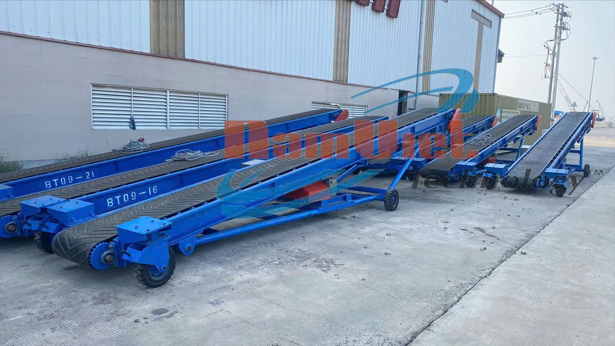 băng tải nâng hạ bao bì