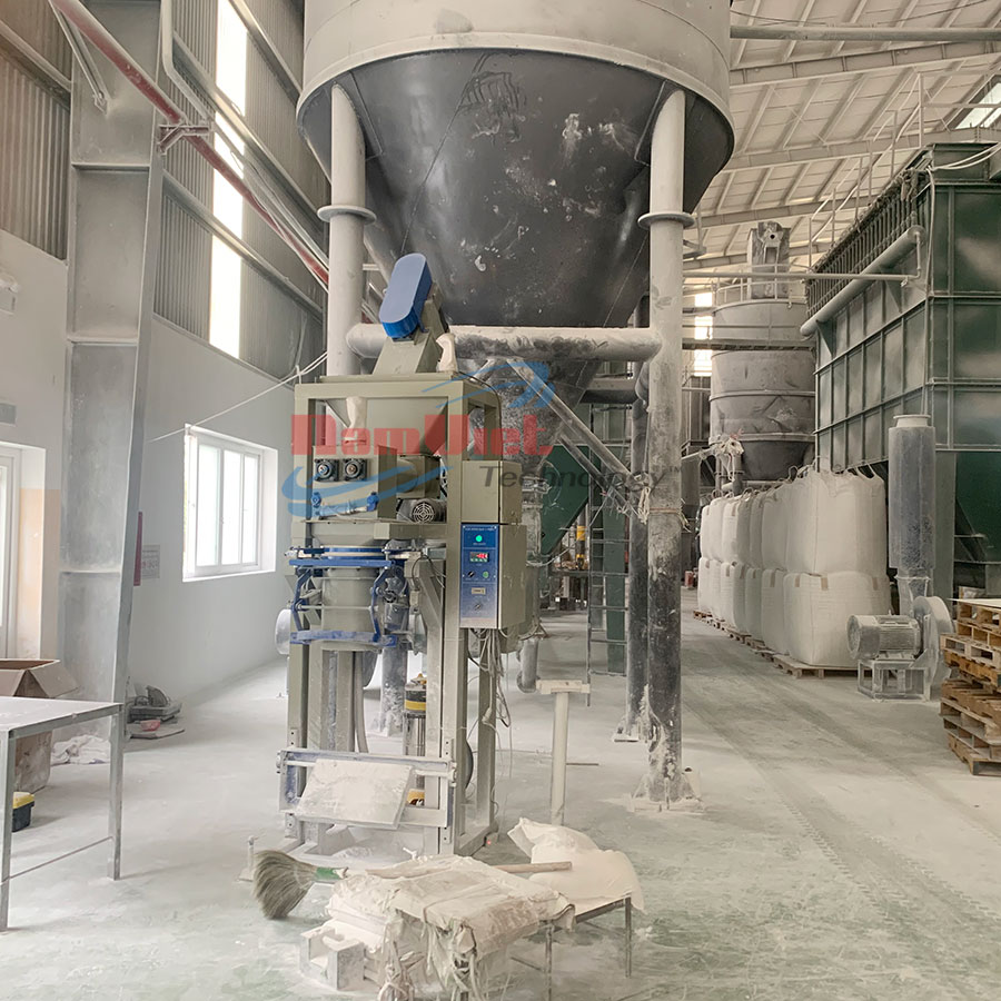 Máy đóng bao vôi bột tốc độ 200 bao/giờ