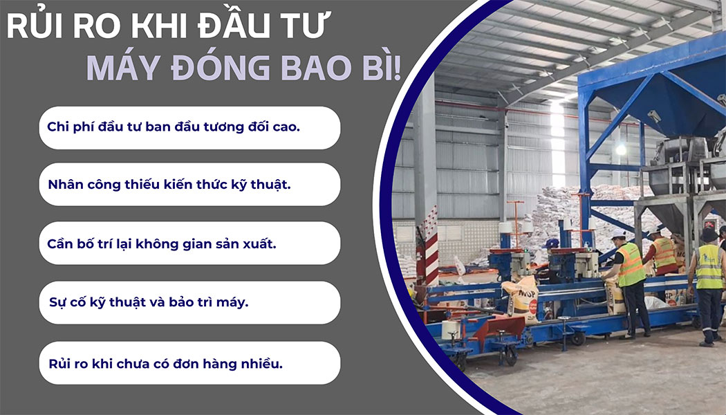 thách thức chuyển đổi từ đóng bao thủ công sang tự động.