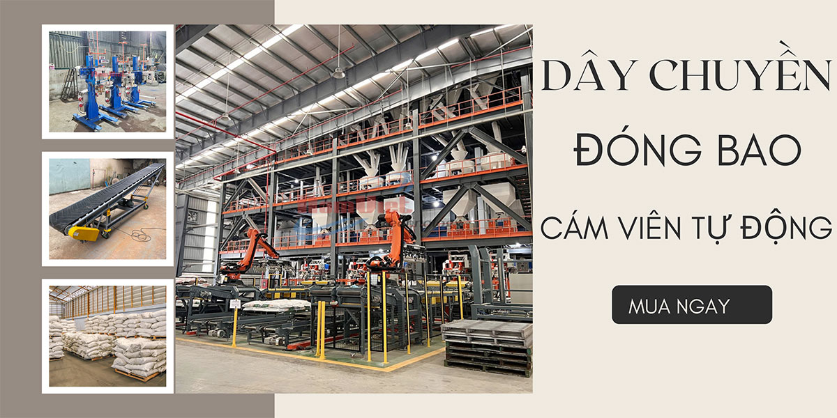 dây chuyền đóng bao cám viên tự động