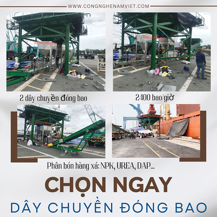 dây chuyền đóng bao phân bón hàng xá