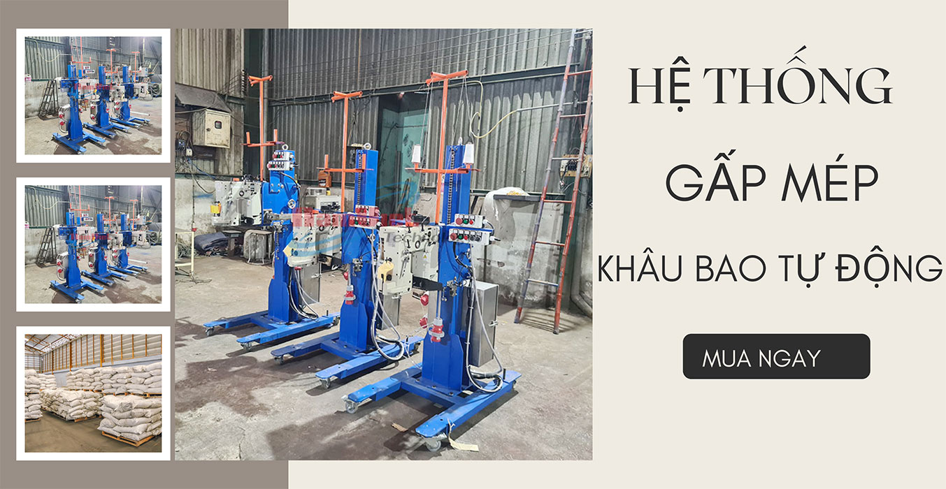 hệ thống gấp m&eacute;p v&agrave; kh&acirc;u bao tự động