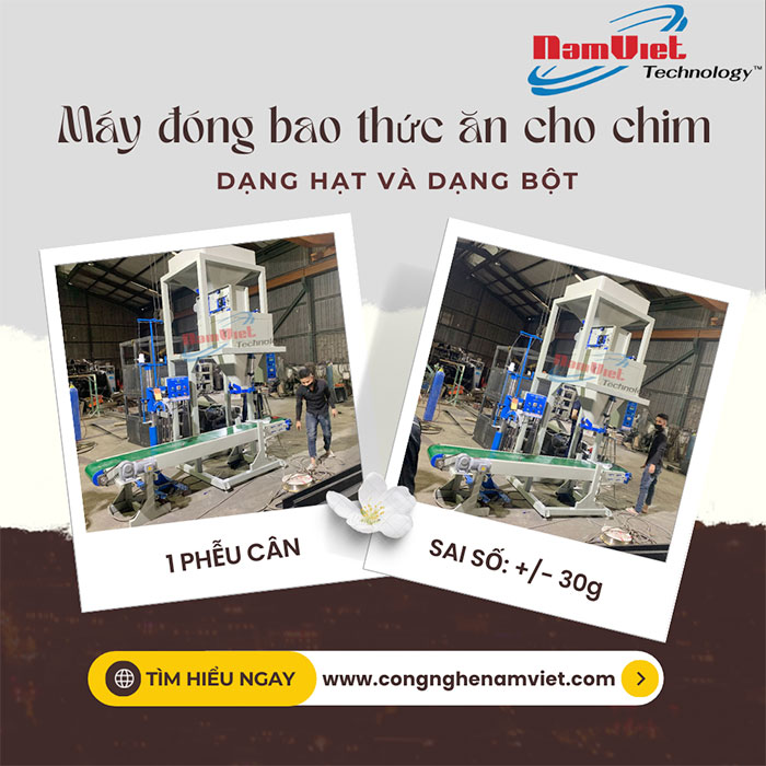 Máy đóng bao thức ăn cho chim 