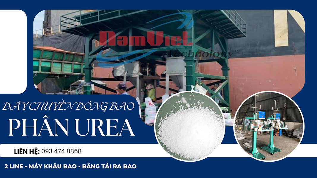 dây chuyền đóng bao phân urea