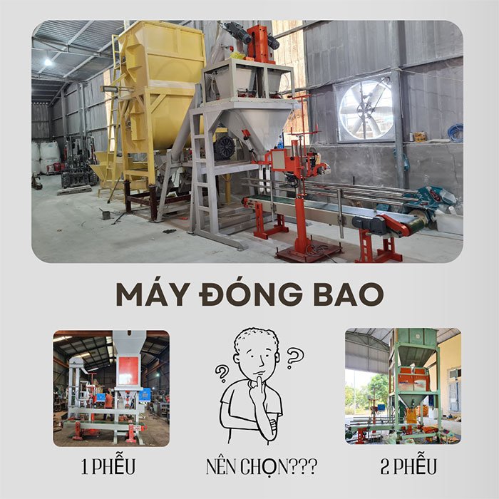 Cân đóng bao 1 phễu và 2 phễu