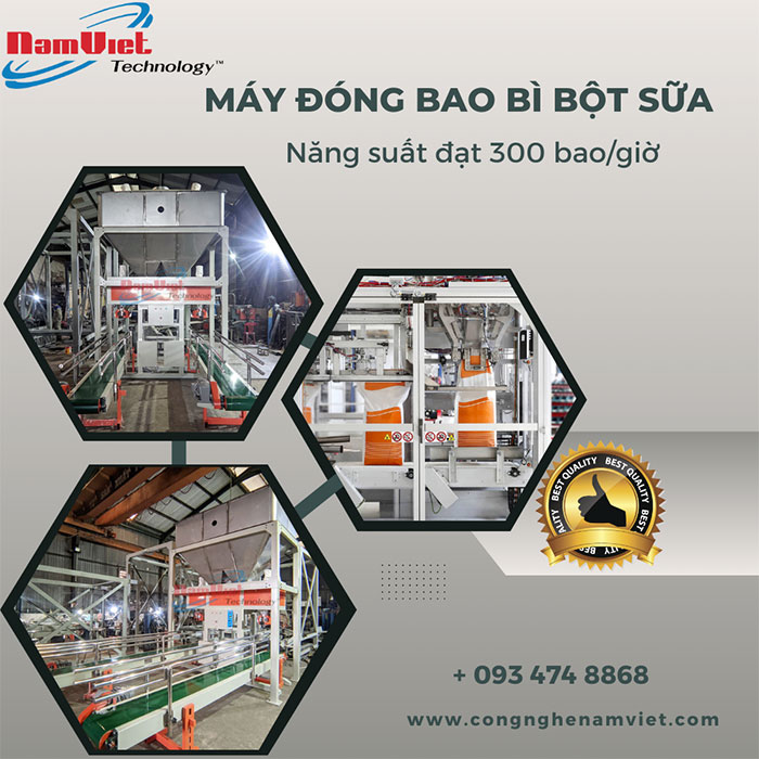 Máy đóng bao bì thực phẩm bột sữa
