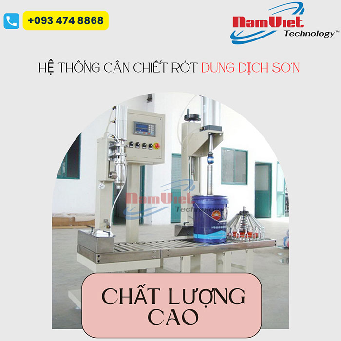 Cân chiết rót dung dịch sơn