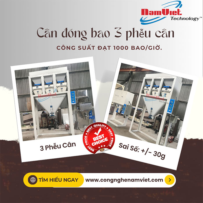 Cân đóng bao 3 phễu NV03