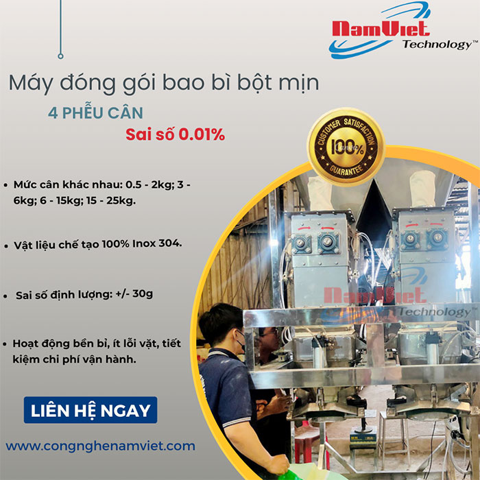 Máy đóng gói bao bì dạng bột mịn