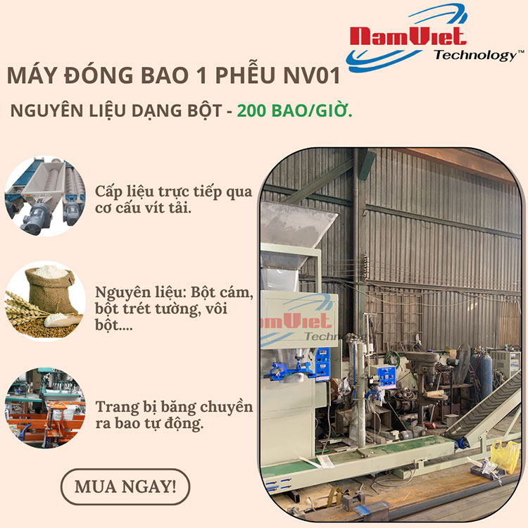 Cân đóng bao 1 phễu NV01