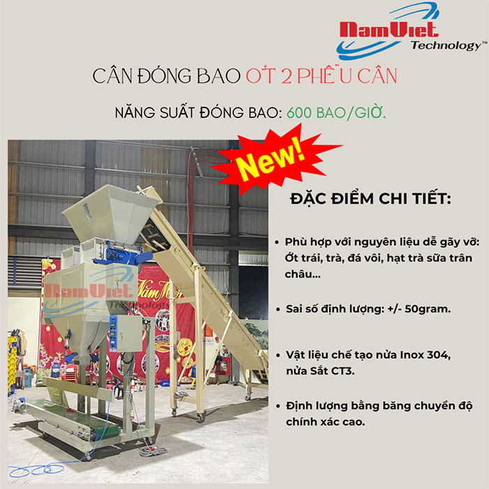 máy đóng bao ớt trái