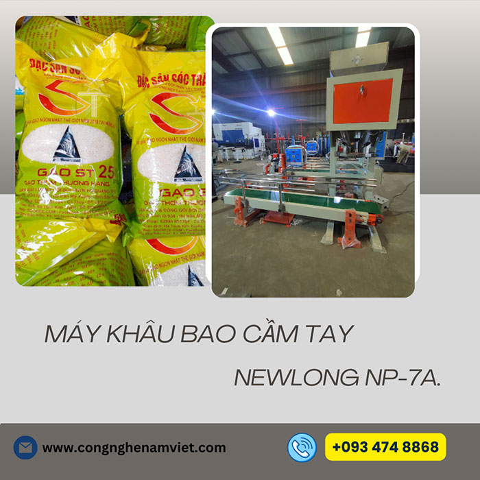 Máy khâu bao cầm tay Newlong NP-7A.