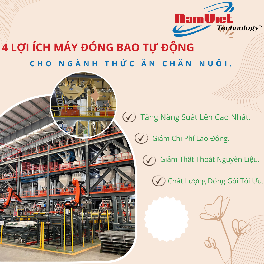 C&acirc;n đ&oacute;ng bao tự động cho ng&agrave;nh thức ăn chăn nu&ocirc;i.