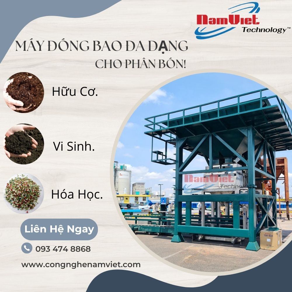 Máy đóng bao đa dạng phân bón.