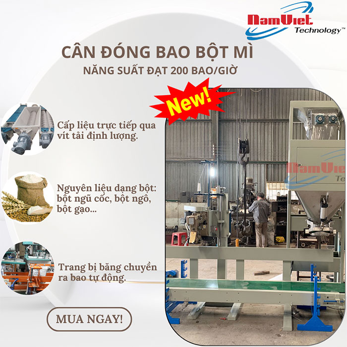 máy đóng bao bột thực phẩm