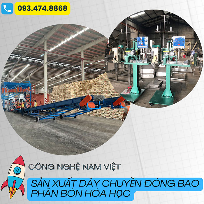 dây chuyền đóng bao phân bón hóa học hàng xá