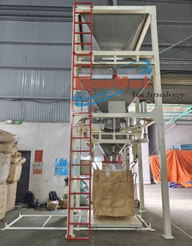 Cân đóng bao jumbo nguyên liệu cafe 1 tấn.