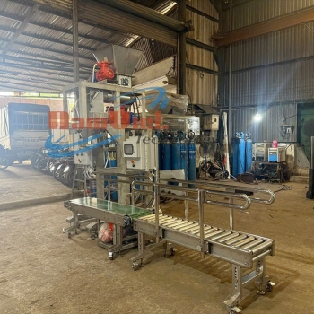 Máy đóng bao thuốc nổ chống cháy nổ - năng suất 200 bao/giờ.