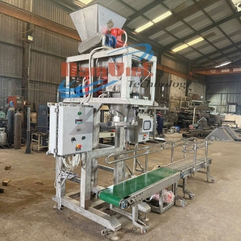 Máy đóng bao thuốc nổ chống cháy nổ - năng suất 200 bao/giờ.