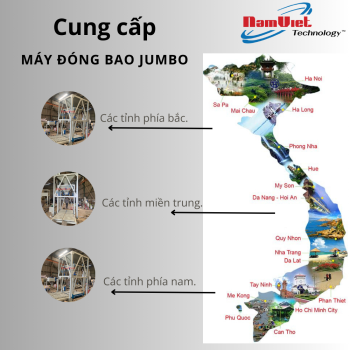 Cân đóng bao Jumbo bao bì 500–1000kg, chuyên cho xi măng, bột công nghiệp.