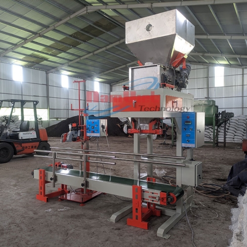Máy đóng bao phân bón bột + hạt – năng suất 200 bao giờ.