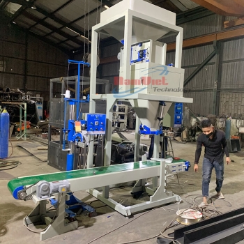 Cân đóng bao bì bột cá năng suất 300 bao/giờ - 800bao/1h