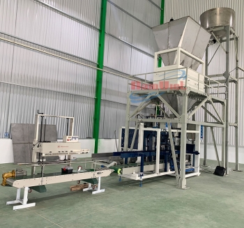 Máy đóng bao tự động phần lấy bao và khâu bao