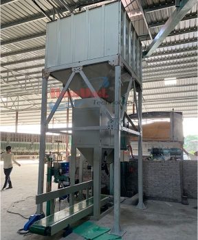 Máy đóng bao hạt ngô 2 phễu cân