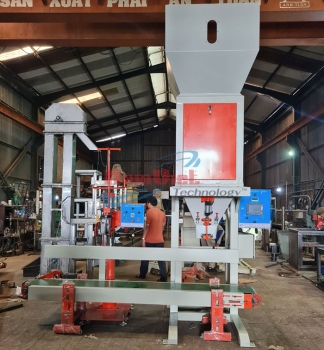 Cân đóng bao đậu xanh 1 phễu cân