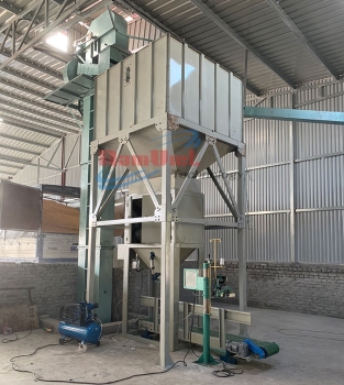 Máy đóng bao hạt ngô 2 phễu cân