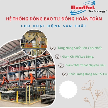 Hệ thống đóng bao tự động hoàn toàn – Công Nghệ Nam Việt.