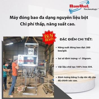 Doanh nghiệp nhỏ nên chọn máy đóng bao bột năng suất bao nhiêu?