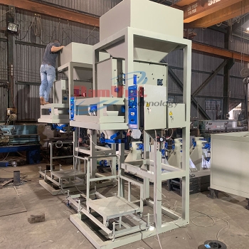 Cân đóng bao đá vôi 1 phễu cân